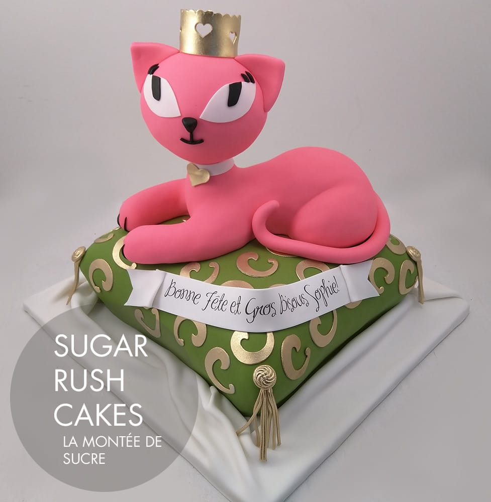 Princess kitty cat cake